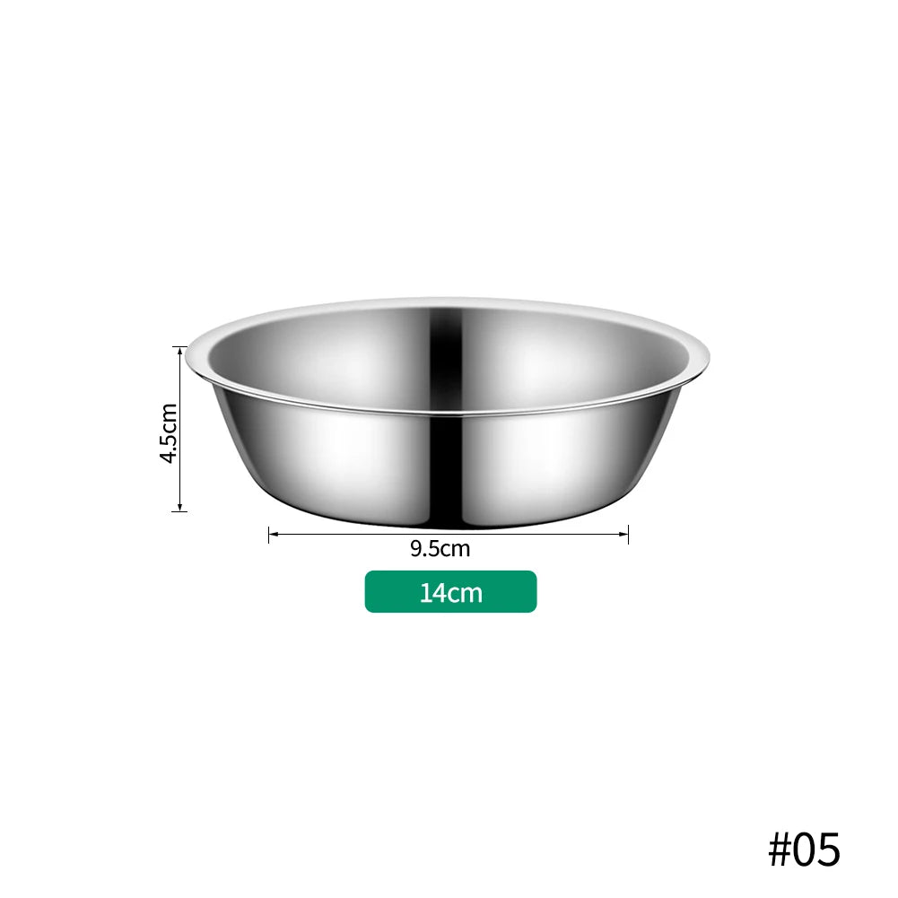 Stainless Steel Pet Bowls for Cats & Dogs | 5 Sizes