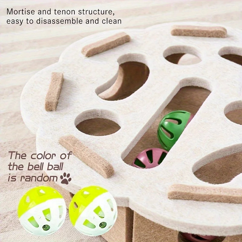 Cat Puzzle Toy Maze Box & Spinner Game