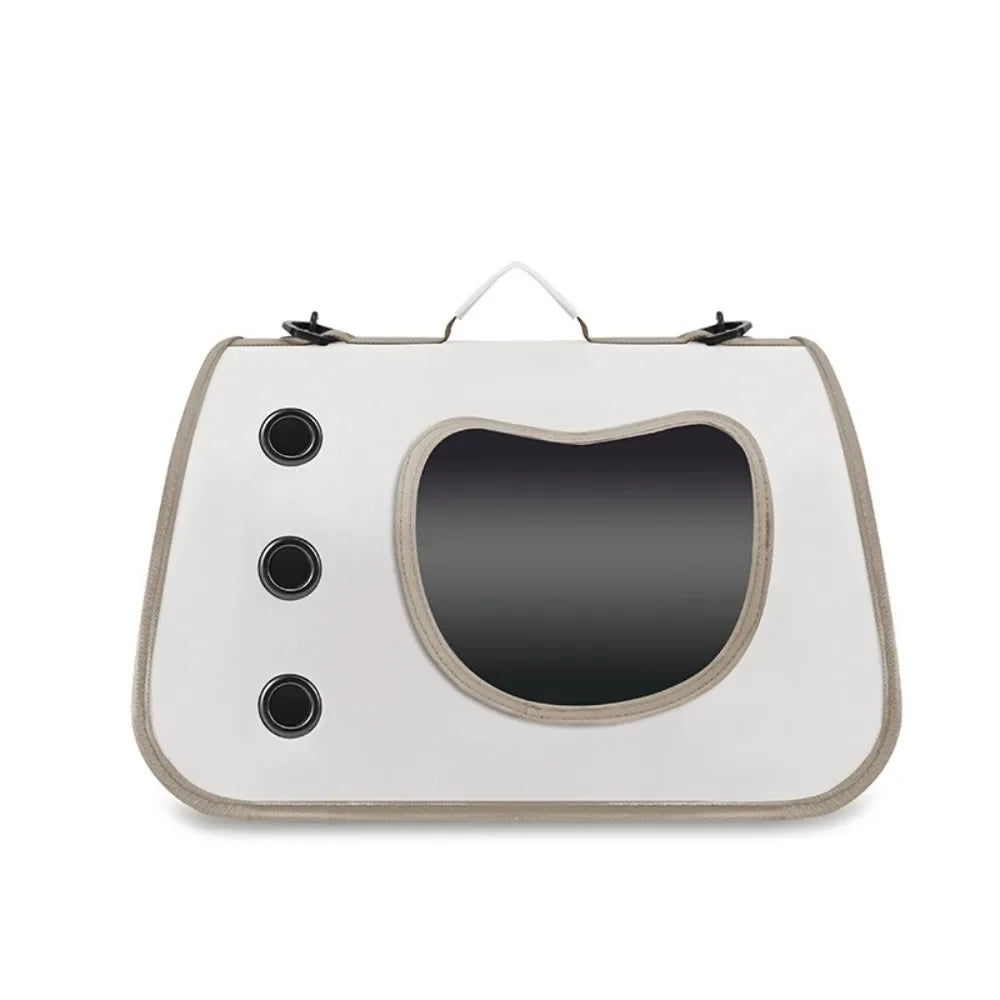 Foldable Breathable Cat Carrier Shoulder Bag | Collapsible Pet Travel Bag