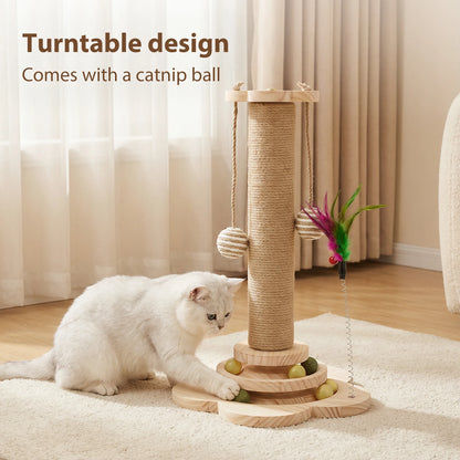 Cat Scratching Post with Sisal & Interactive Toys