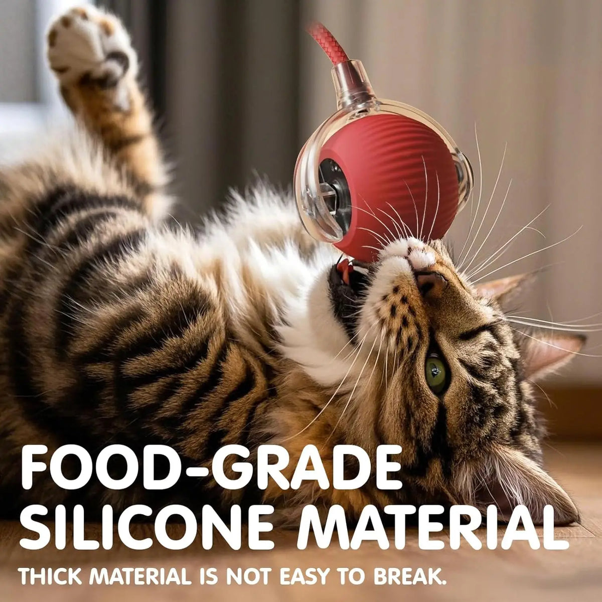Automatic Rolling Ball Cat Toy | USB Rechargeable | 3 Speed Modes