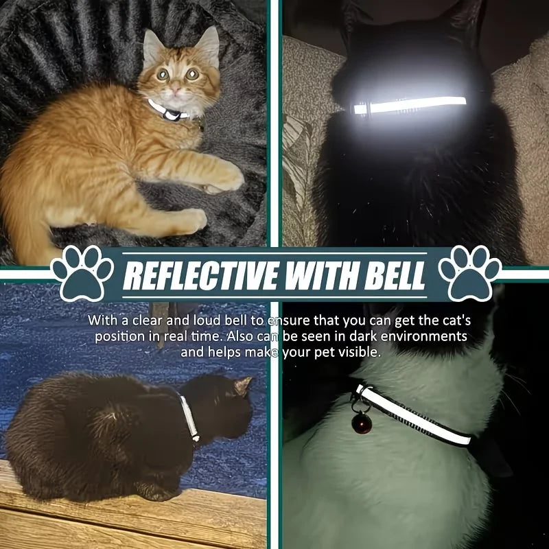 iOS GPS Tracker & Reflective Cat Collar Bundle | Anti-Lost for Cats & Kittens