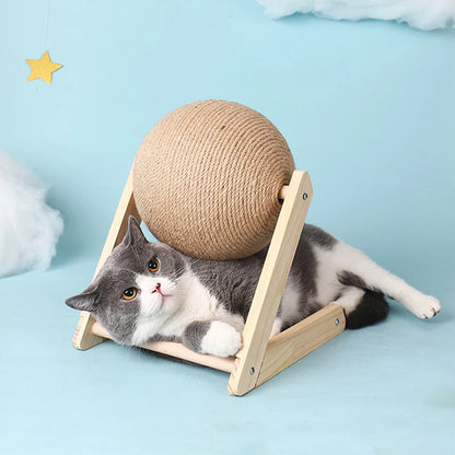 Cat Scratching Ball | Sisal Rope Scratcher Toy for Kittens & Cats
