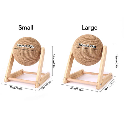 Cat Scratching Ball | Sisal Rope Scratcher Toy for Kittens & Cats