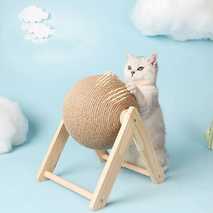 Cat Scratching Ball | Sisal Rope Scratcher Toy for Kittens & Cats