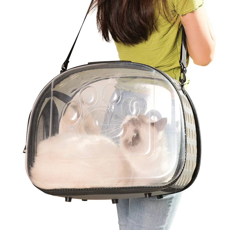 Detachable Cat Carrier Shoulder Bag | Breathable Pet Travel Sling