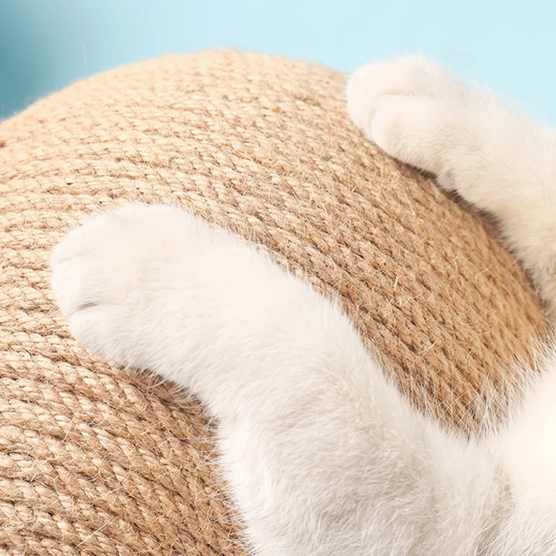 Cat Scratching Ball | Sisal Rope Scratcher Toy for Kittens & Cats