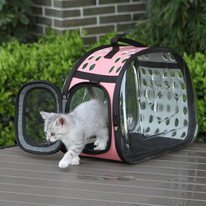 Detachable Cat Carrier Shoulder Bag | Breathable Pet Travel Sling