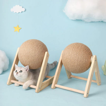 Cat Scratching Ball | Sisal Rope Scratcher Toy for Kittens & Cats