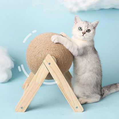 Cat Scratching Ball | Sisal Rope Scratcher Toy for Kittens & Cats