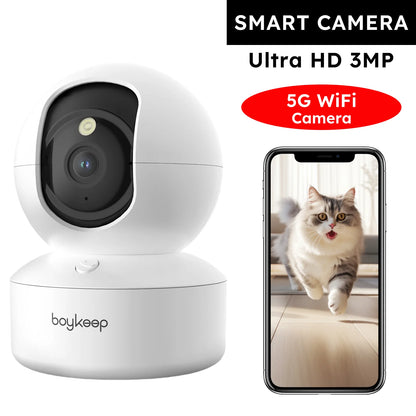 2K Pet Camera with 360° Pan & Tilt and App Control