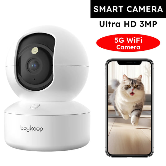2K Pet Camera with 360° Pan & Tilt and App Control