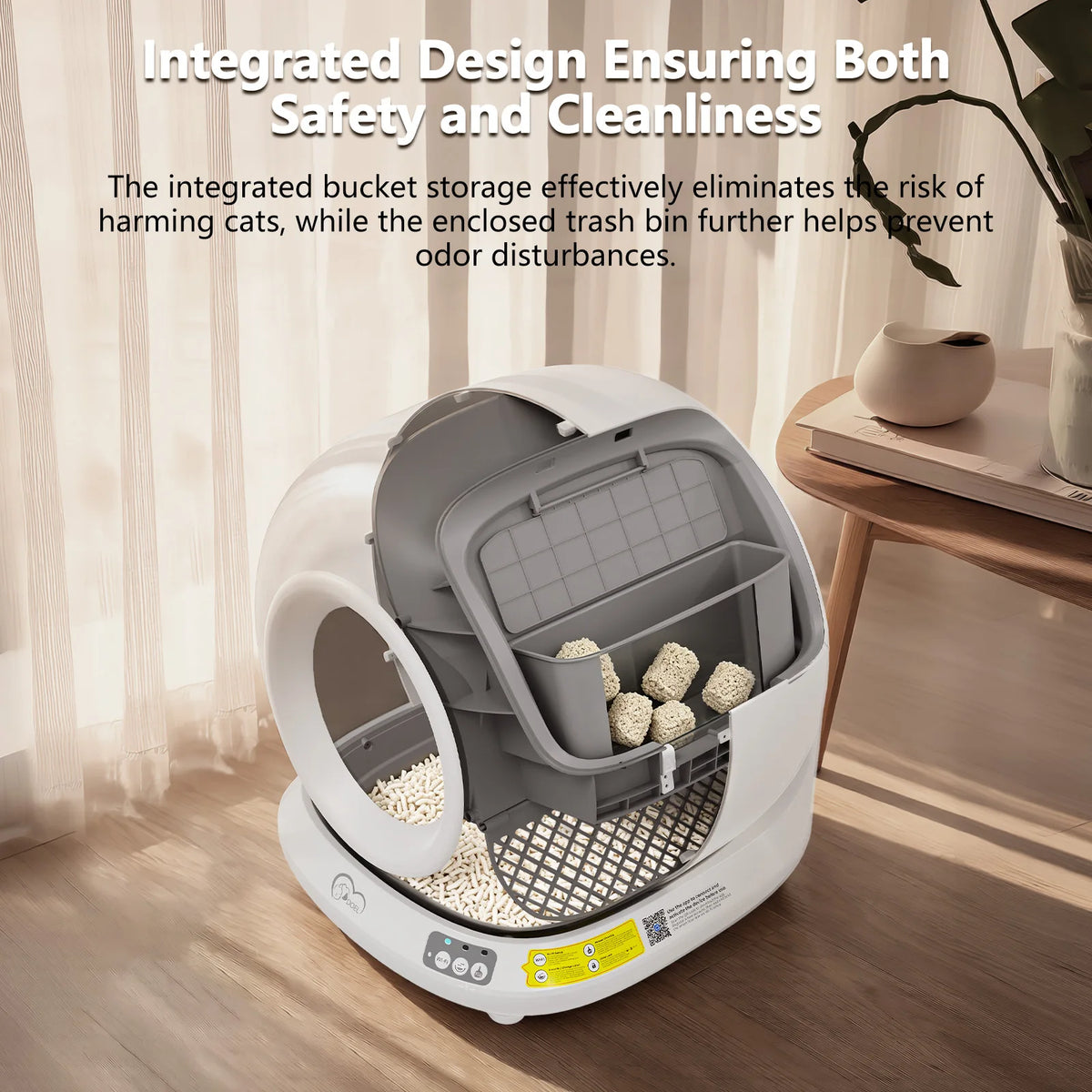 DOEL Smart Self-Cleaning Cat Litter Box with App Control | 78L, WiFi, Auto Scoop