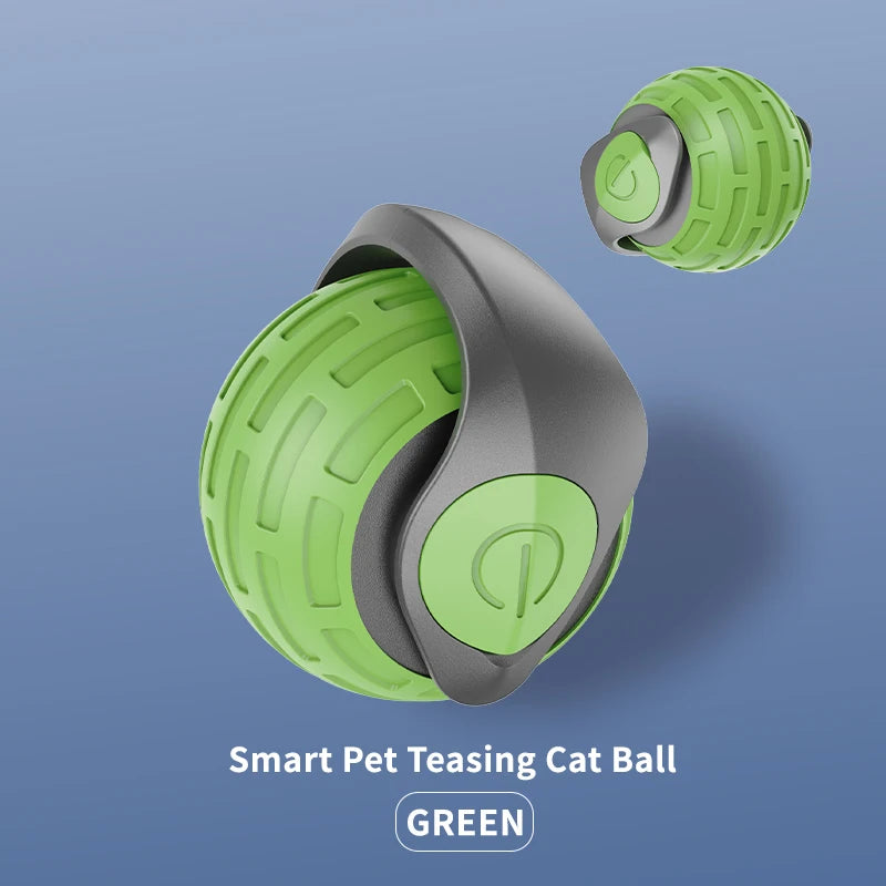Interactive Electric Rolling Ball Cat Toy with Tail