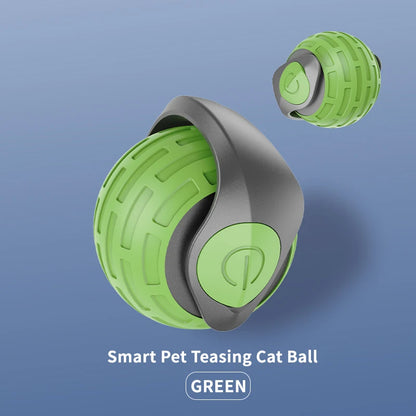 Interactive Electric Rolling Ball Cat Toy with Tail