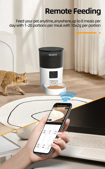 Automatic Cat Feeder with Camera & App Control