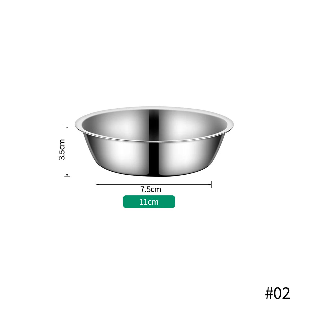 Stainless Steel Pet Bowls for Cats & Dogs | 5 Sizes