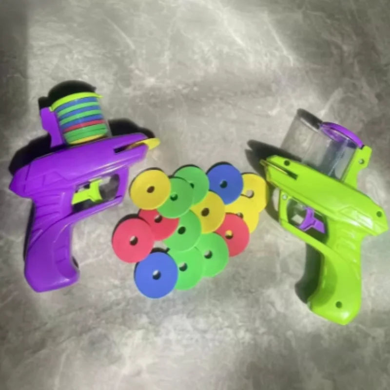 Turnip Gun Cat Toy | Foam Flying Disc Launcher for Cats & Dogs