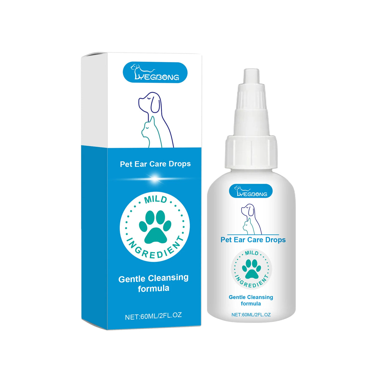 Pet Ear Care Drops for Cats & Dogs – 60ml