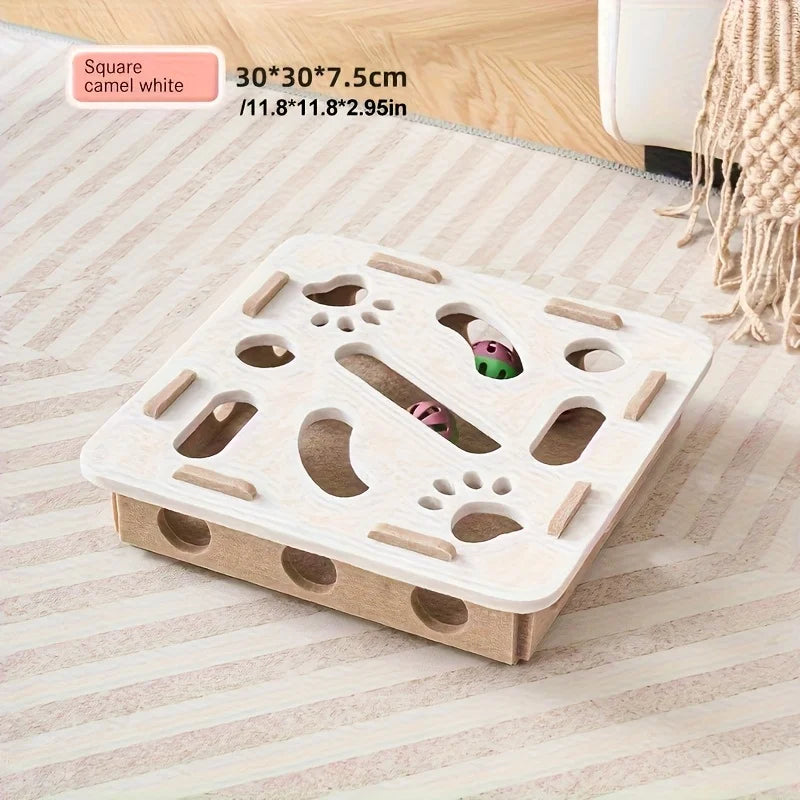Cat Puzzle Toy Maze Box & Spinner Game