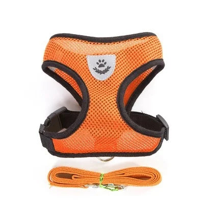 Reflective Mesh Cat Harness & Leash Set | No-Pull, No-Choke for Cats & Dogs