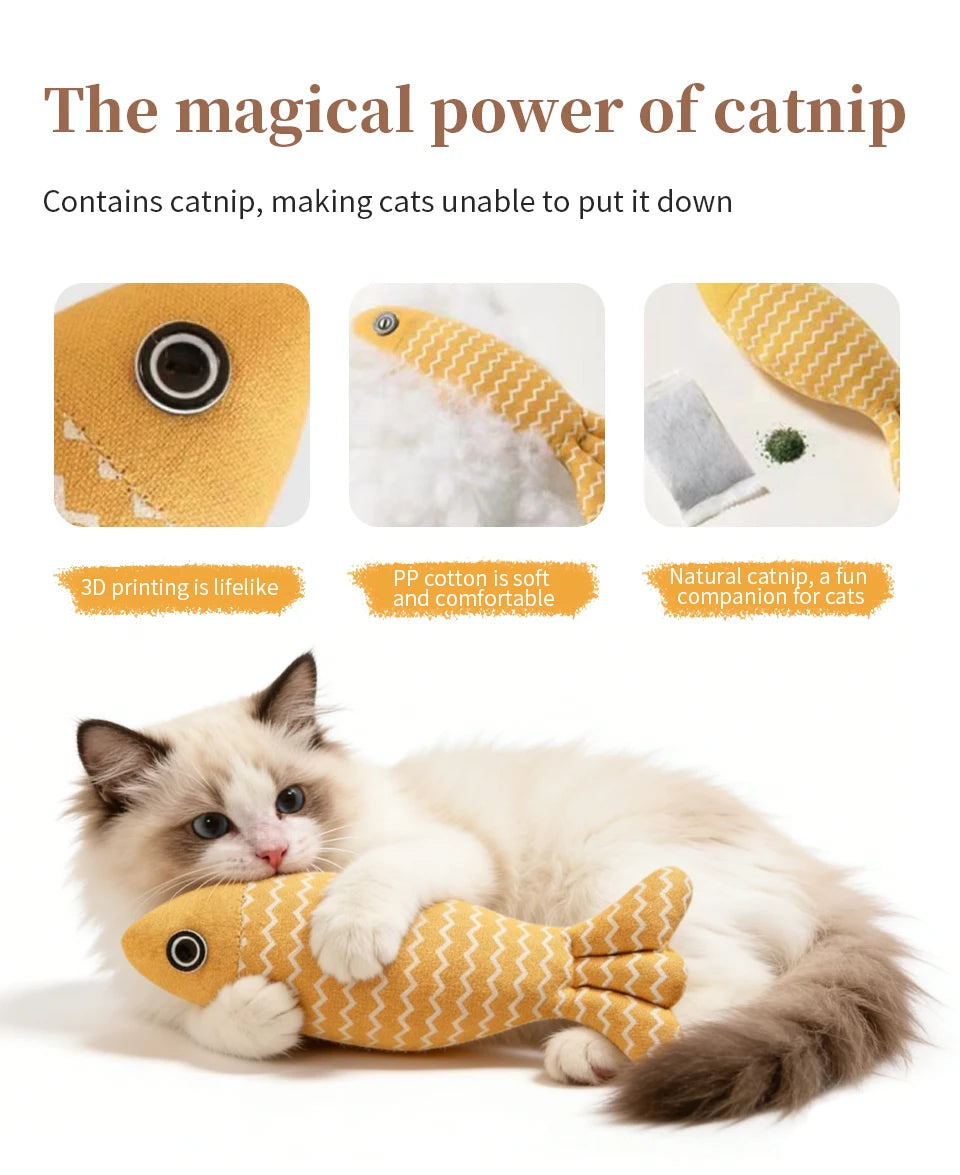 Catnip Fish Toy for Cats