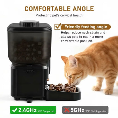 Smart WiFi Automatic Cat Feeder with Camera & App Control