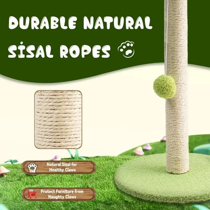 Leaf Cat Scratching Post with Sisal Rope