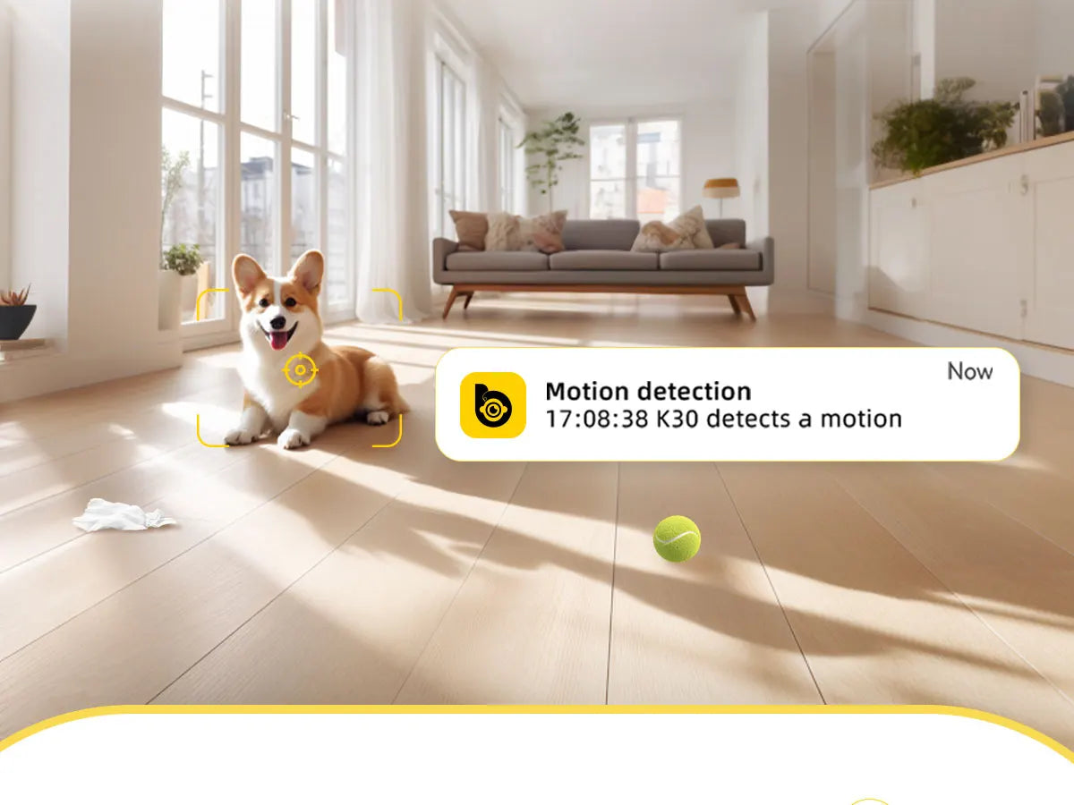 2K Pet Camera with 360° Pan & Tilt and App Control
