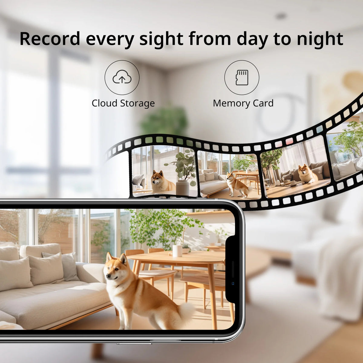 2K Pet Camera with 360° Pan & Tilt and App Control