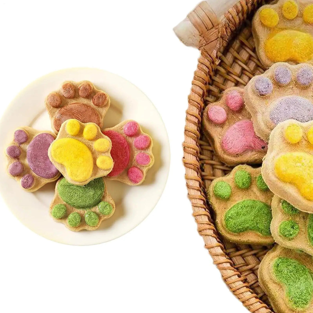 Cat Paw Biscuit Treats | Protein-Rich Dental Snacks for Cats & Kittens