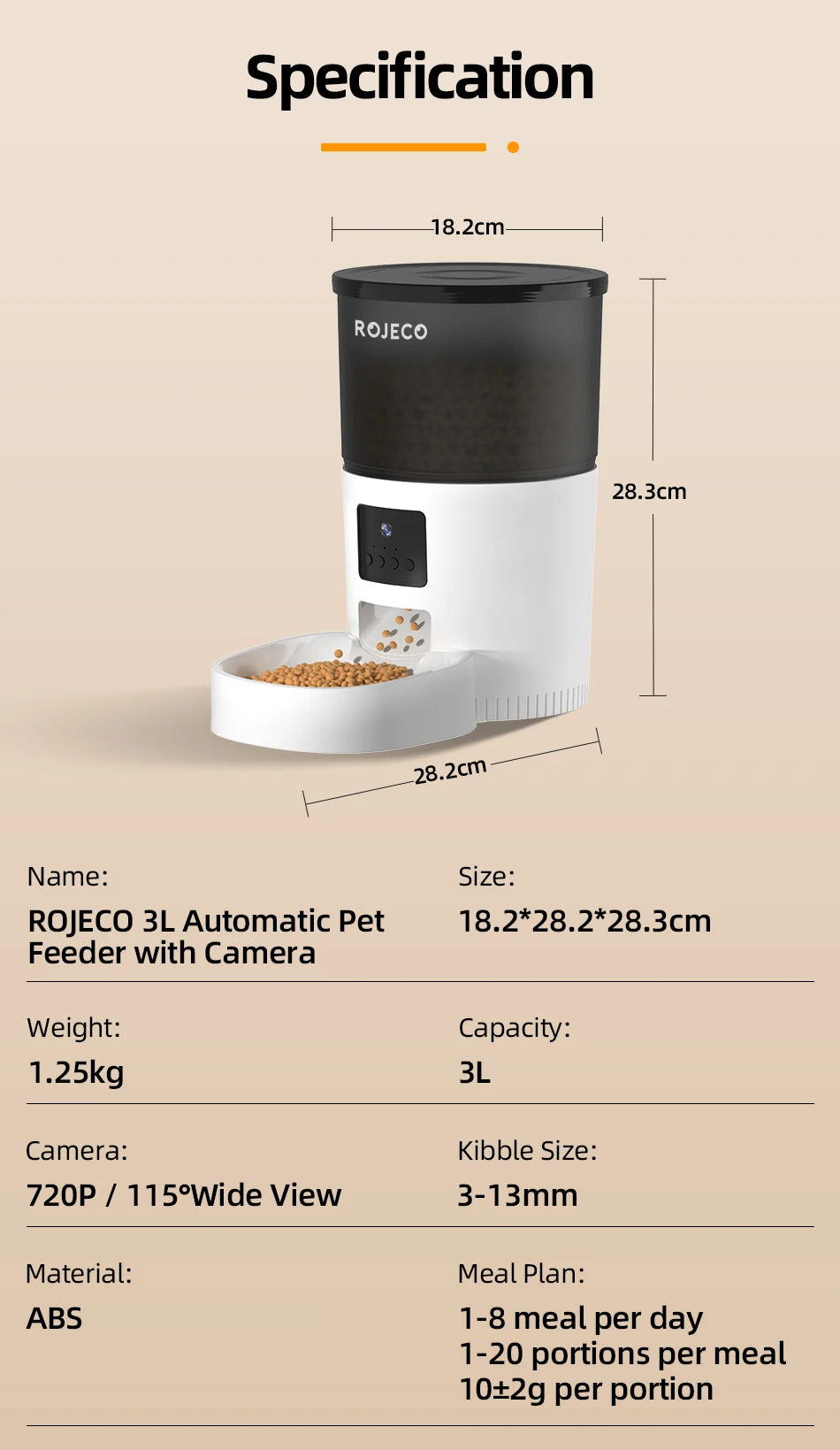 Automatic Cat Feeder with Camera & App Control