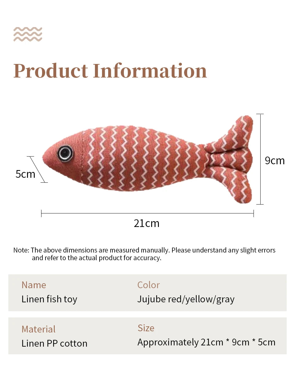 Catnip Fish Toy for Cats