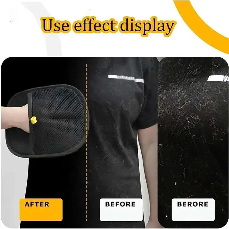 Pet Hair Removal Grooming Glove | Reusable Cat & Dog Hair Remover