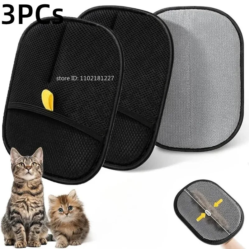 Pet Hair Removal Grooming Glove | Reusable Cat & Dog Hair Remover