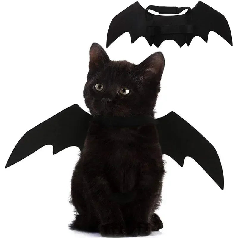 Cat Bat Wings Halloween Costume | Felt Bat Wings for Cats & Small Dogs