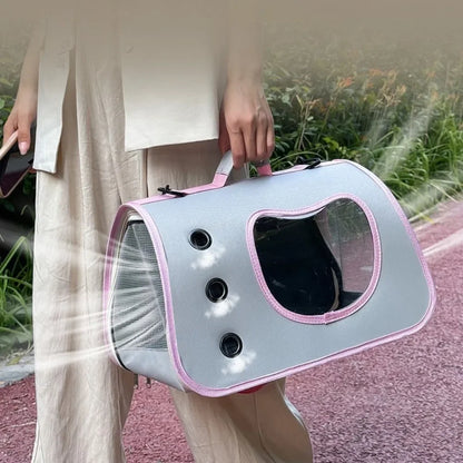 Foldable Breathable Cat Carrier Shoulder Bag | Collapsible Pet Travel Bag