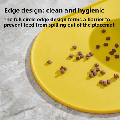 Non-Slip Waterproof Cat Feeding Mat | Silicone Pet Food Mat