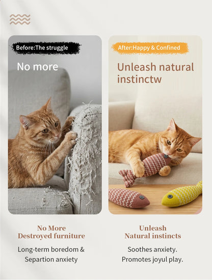 Catnip Fish Toy for Cats