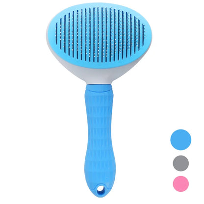 Self-Cleaning Cat Slicker Brush | Pet Hair Removal Comb for Cats & Dogs