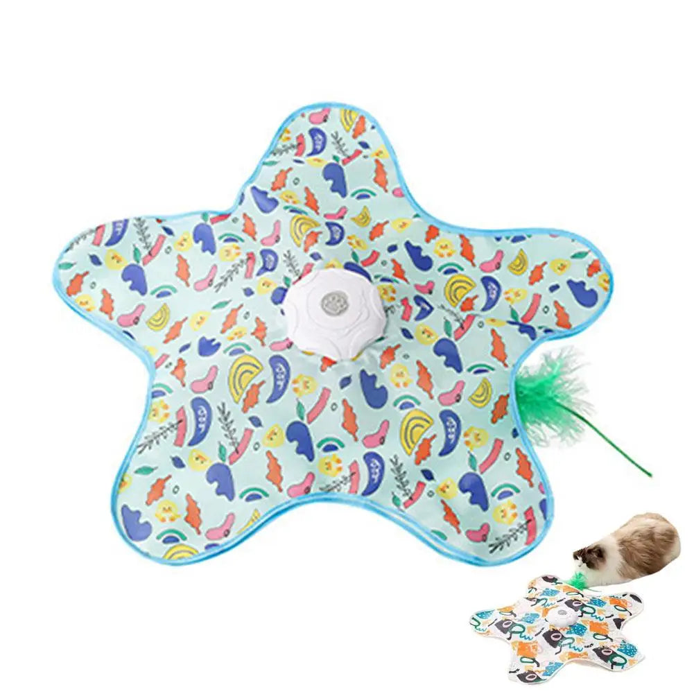 Motion-Activated Hide & Seek Cat Toy | USB Rechargeable Feather Wand