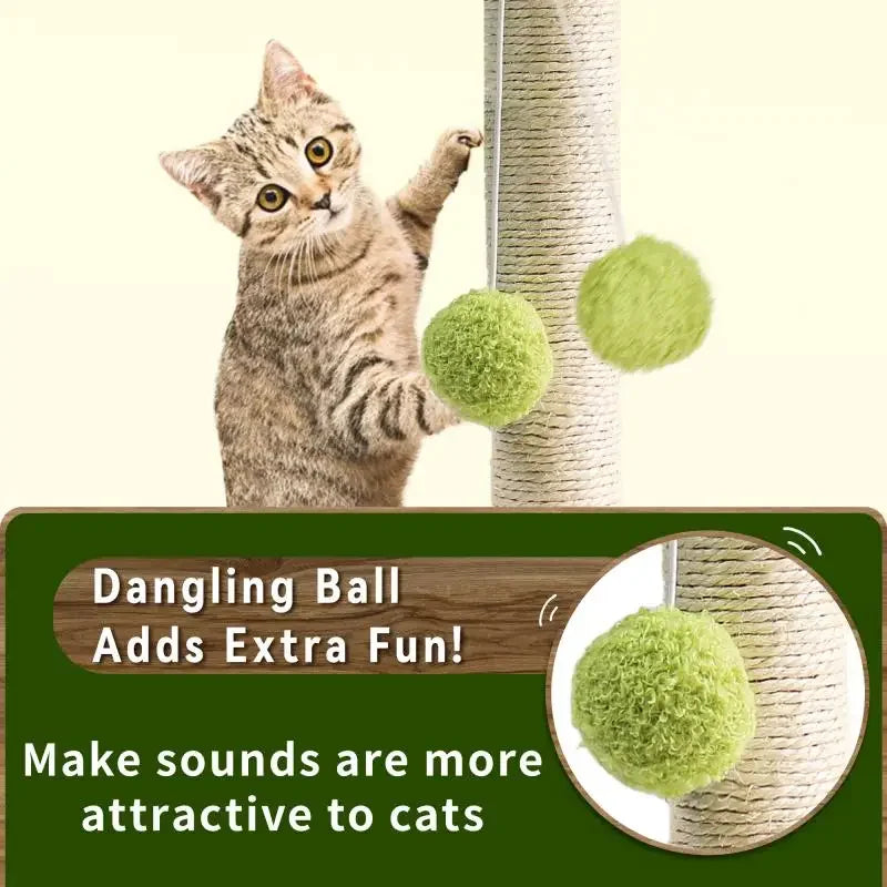 Leaf Cat Scratching Post with Sisal Rope