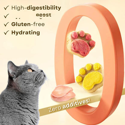 Cat Paw Biscuit Treats | Protein-Rich Dental Snacks for Cats & Kittens