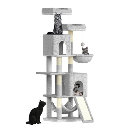 Multi-Level Cat Activity Tower | Plush Perches, Condos & Sisal Posts