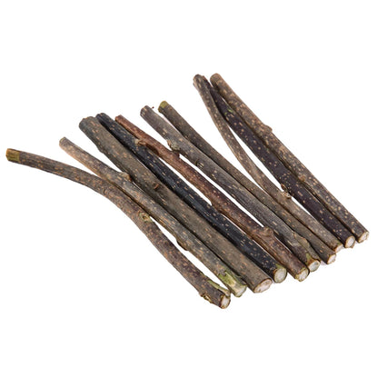 Natural Catnip Silvervine Chew Sticks for Cats | Pack of 10