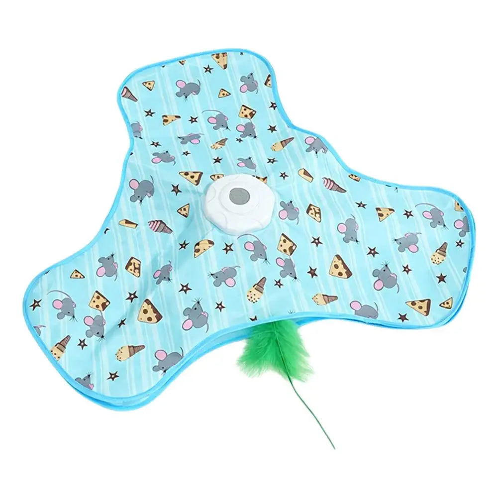 Motion-Activated Hide & Seek Cat Toy | USB Rechargeable Feather Wand