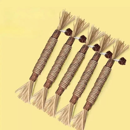 Sisal Cat Chew Stick Toy | Natural Teeth Cleaning Cat Toy
