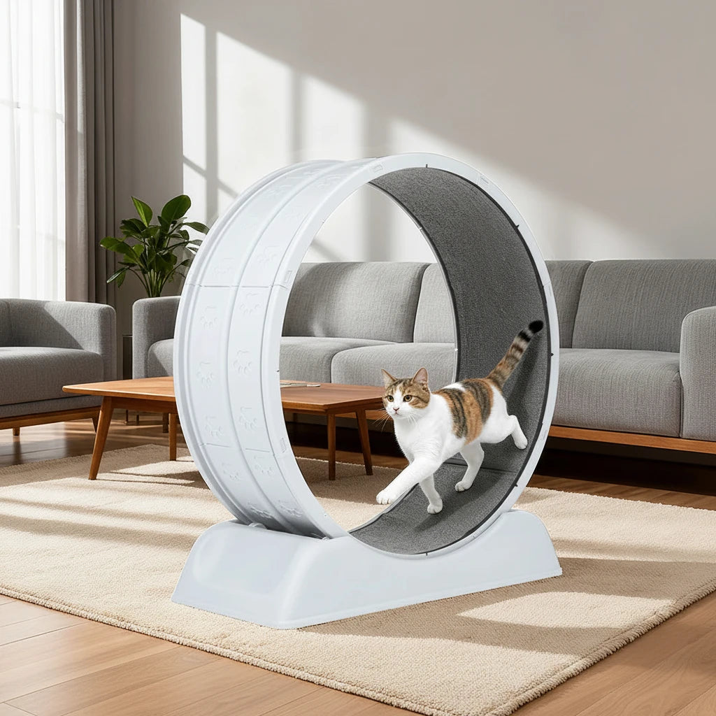 Cat Exercise Wheel | Silent 31.5" Running Wheel for Indoor Cats