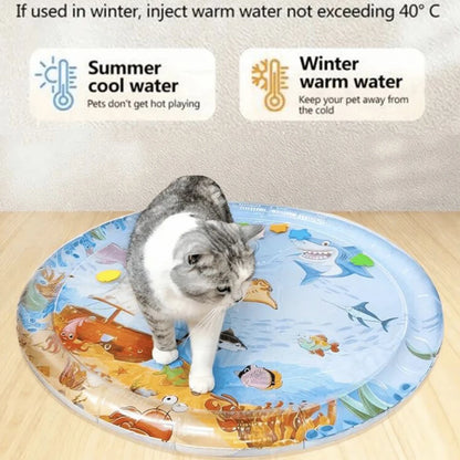 Inflatable Pet Cooling Water Play Mat | Summer Cat & Dog Mat
