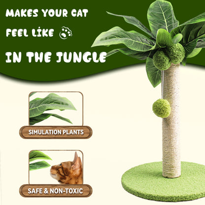 Leaf Cat Scratching Post with Sisal Rope